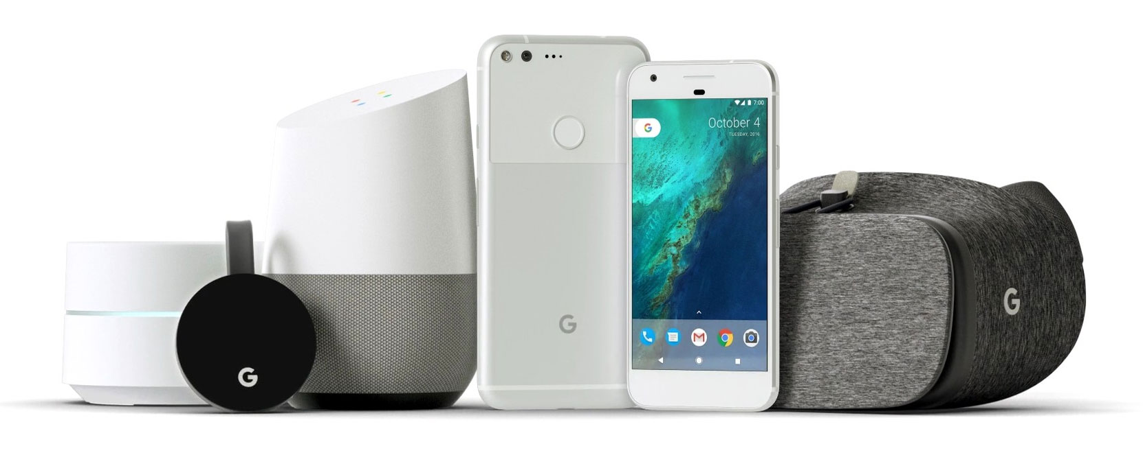 Various Google products.